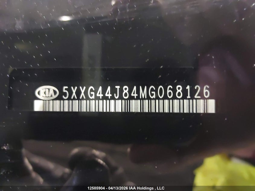 2021 Kia K5 Gt VIN: 5XXG44J84MG068126 Lot: 12585904