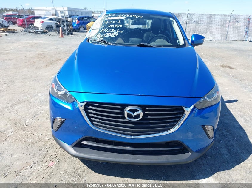 2016 Mazda Cx-3 VIN: JM1DKBC70G0100870 Lot: 12585907