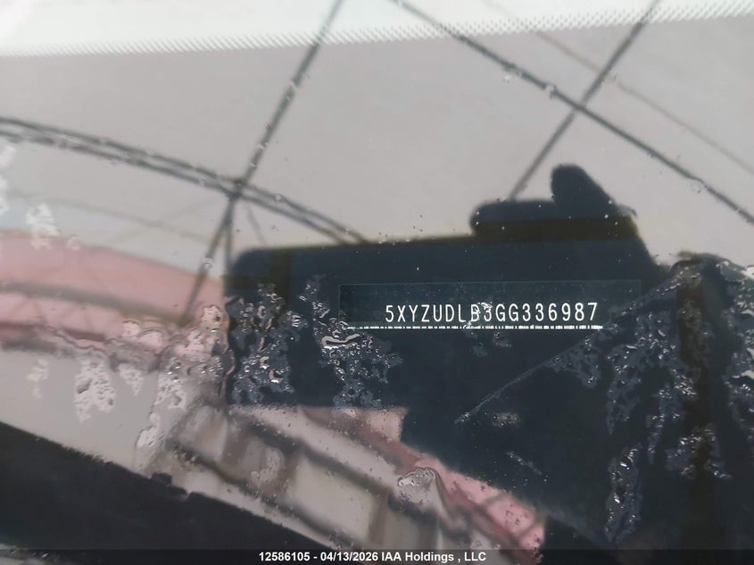 2016 Hyundai Santa Fe Sport VIN: 5XYZUDLB3GG336987 Lot: 12586105