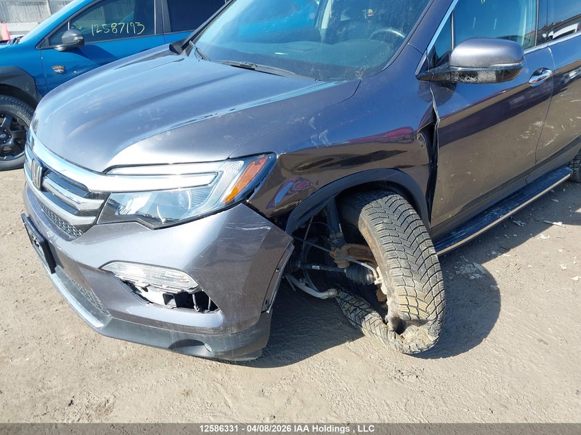 2017 Honda Pilot Touring VIN: 5FNYF6H95HB508341 Lot: 12586331