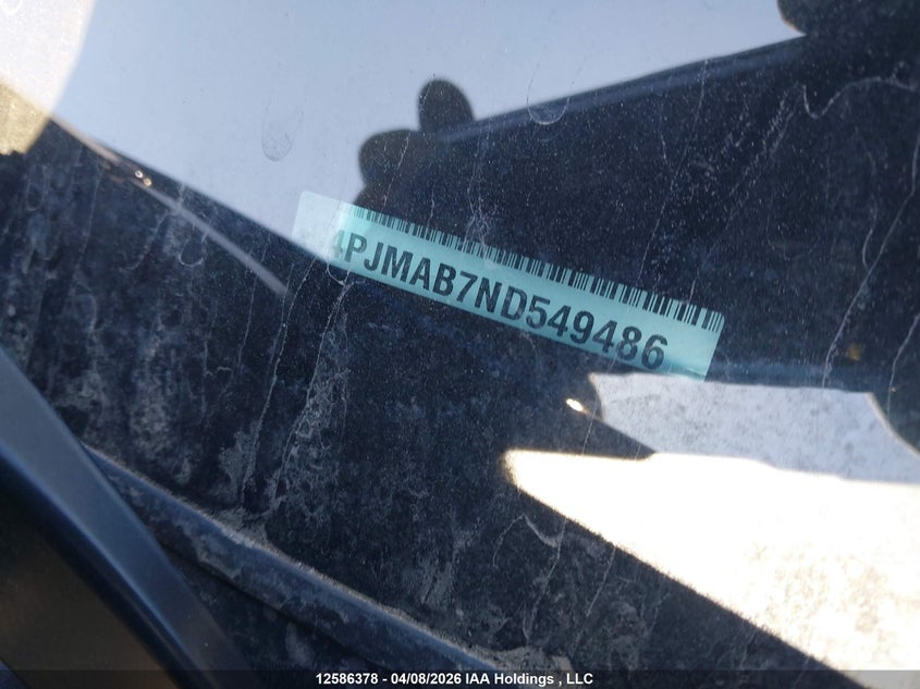 2022 Jeep Cherokee Sport VIN: 1C4PJMAB7ND549486 Lot: 12586378