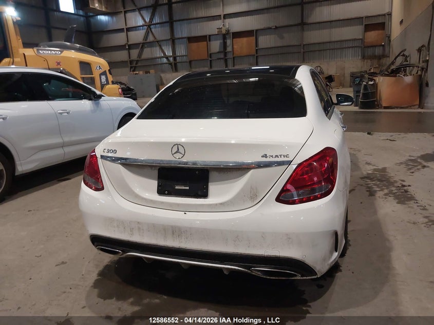 2015 Mercedes-Benz C 300 4Matic VIN: 55SWF4KB9FU078896 Lot: 12586552