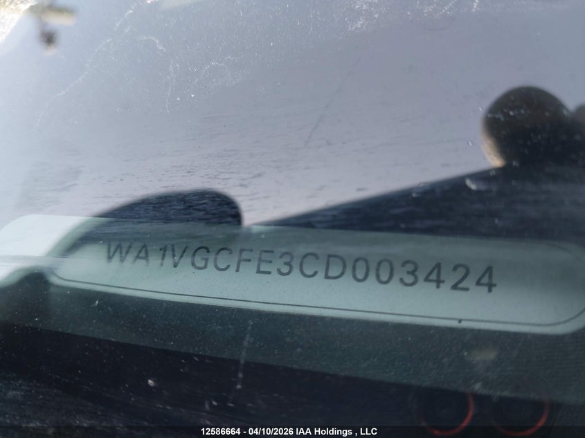 2012 Audi Q7 Prestige VIN: WA1VGCFE3CD003424 Lot: 12586664