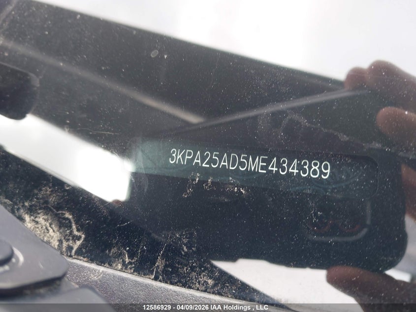 2021 Kia Rio Lx Premium/Lx+ VIN: 3KPA25AD5ME434389 Lot: 12586929