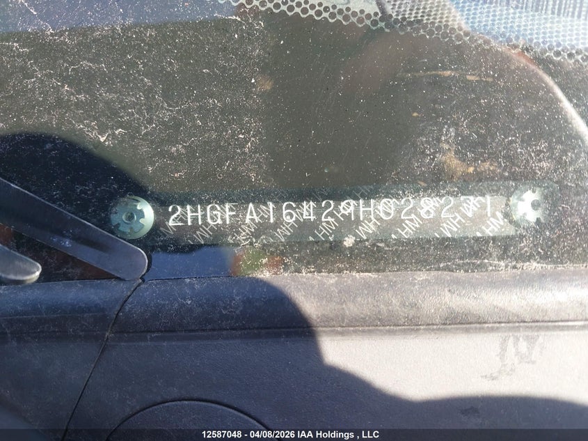 2009 Honda Civic Dx-G VIN: 2HGFA16429H028271 Lot: 12587048