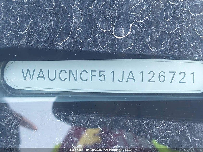 2018 Audi A5 Prestige VIN: WAUCNCF51JA126721 Lot: 12587258