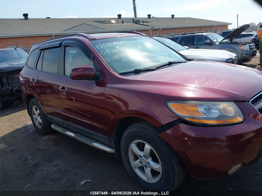 2009 Hyundai Santa Fe VIN: 5NMSG13E19H285483 Lot: 12587449