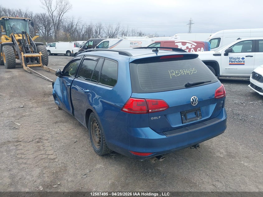 Vin: 3vwca7au8fm509888, lot: 2983640, volkswagen golf sportwagen tdi s/tdi se/tdi sel 20153