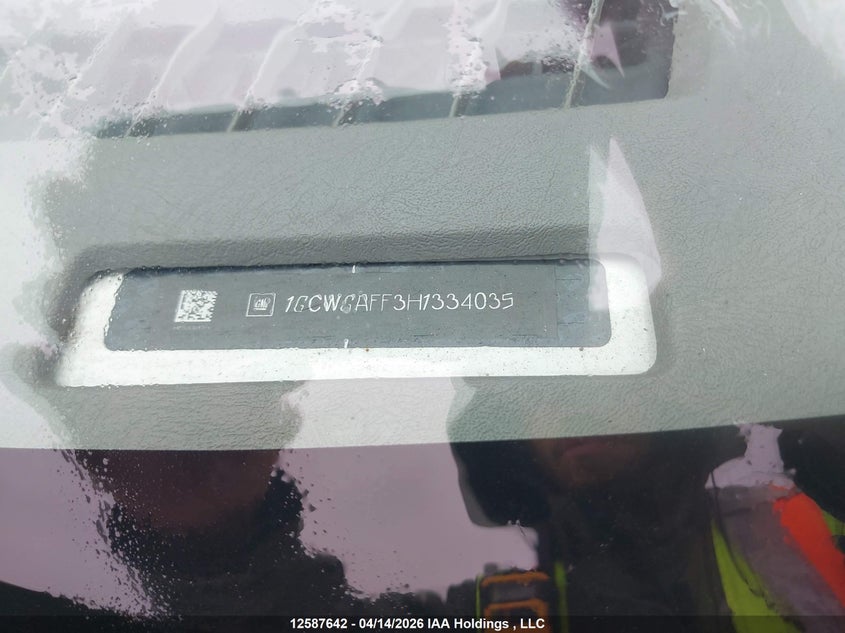 2017 Chevrolet Express G2500 VIN: 1GCWGAFF3H1334035 Lot: 12587642