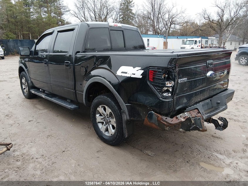 2013 Ford F-150 5.0 Supercrew Black Lot 111012587647 Vin 1FTFW1EF4DFB61854