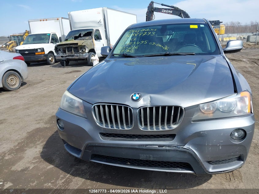 2011 BMW X3 xDrive28I VIN: 5UXWX5C52BL703495 Lot: 12587773