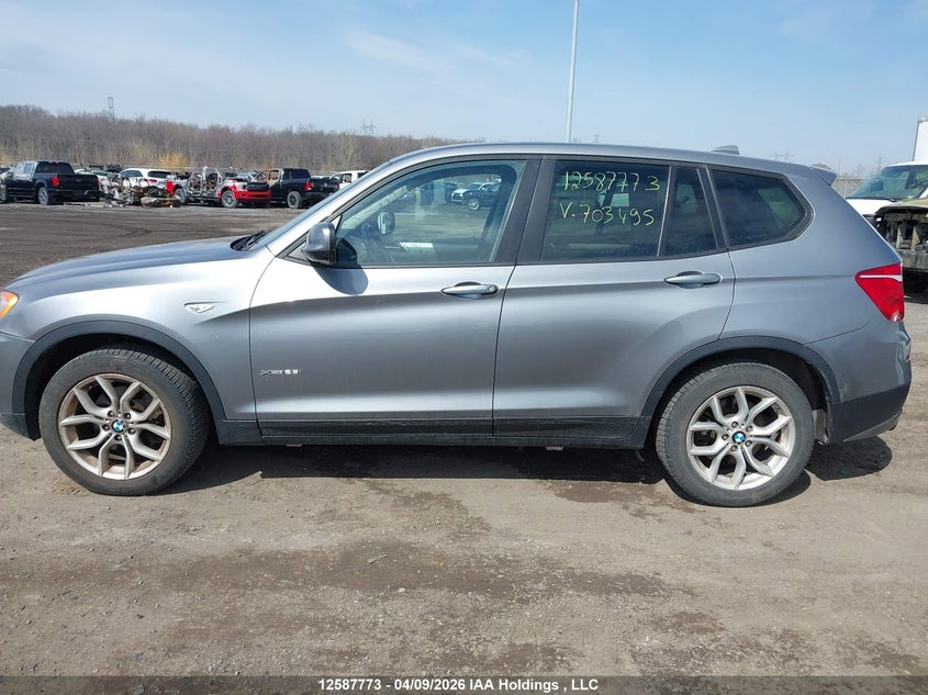 2011 BMW X3 xDrive28I VIN: 5UXWX5C52BL703495 Lot: 12587773