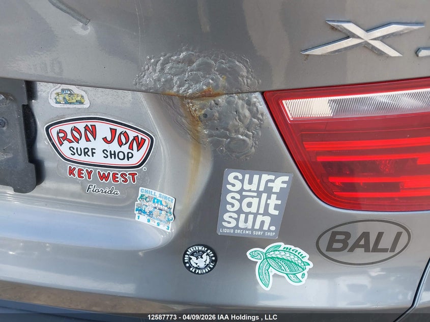 2011 BMW X3 xDrive28I VIN: 5UXWX5C52BL703495 Lot: 12587773