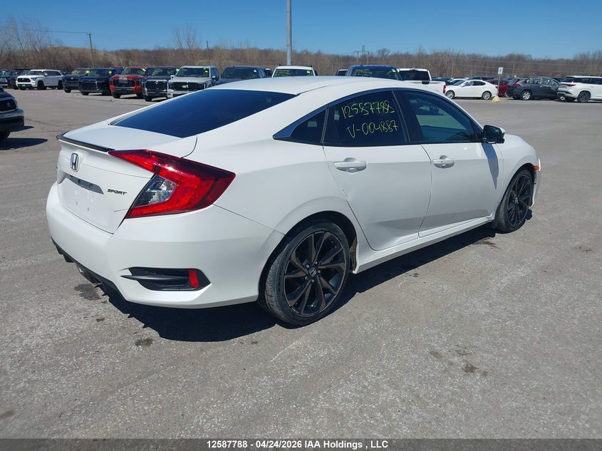 Vin: 2hgfc2f84mh004887, lot: 2983958, honda civic 20214