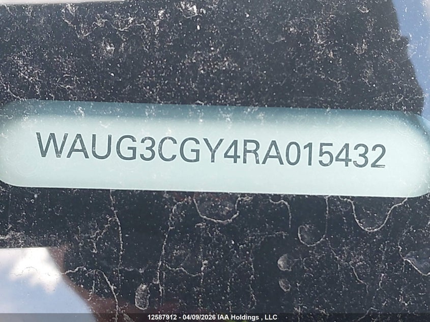 2024 Audi S3 Premium VIN: WAUG3CGY4RA015432 Lot: 12587912