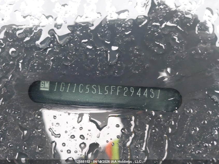 2015 Chevrolet Malibu 1Lt VIN: 1G11C5SL5FF294431 Lot: 12588152
