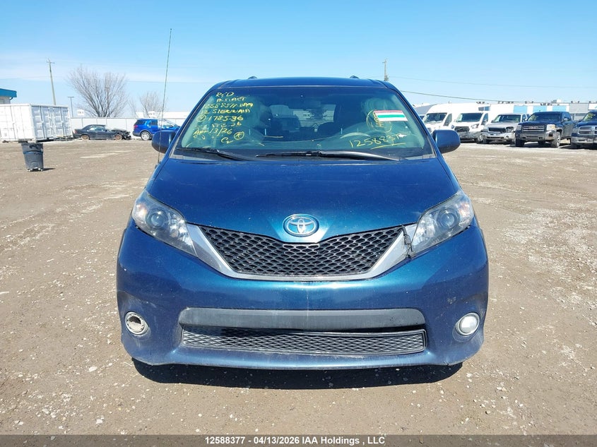 2012 Toyota Sienna Se 8 Passenger VIN: 5TDXK3DC7CS178536 Lot: 12588377