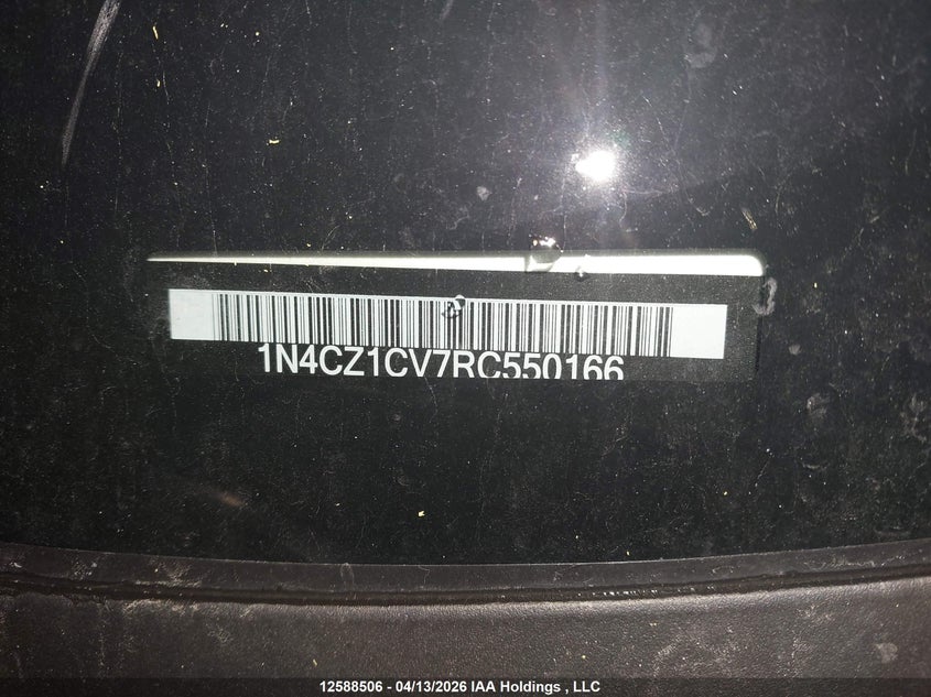 2024 Nissan Leaf Sv/Sv Plus VIN: 1N4CZ1CV7RC550166 Lot: 12588506