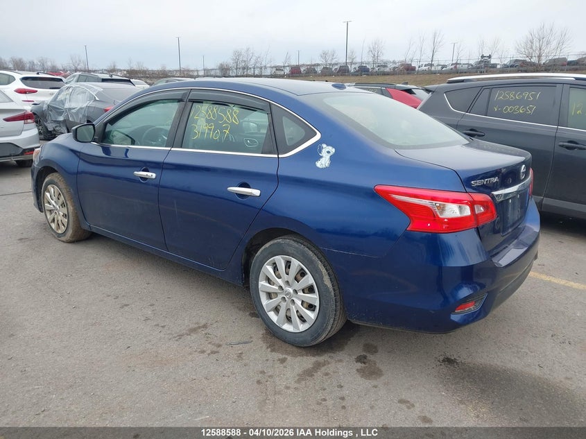 Vin: 3n1ab7ap1ky319907, lot: 2984835, nissan sentra 20193