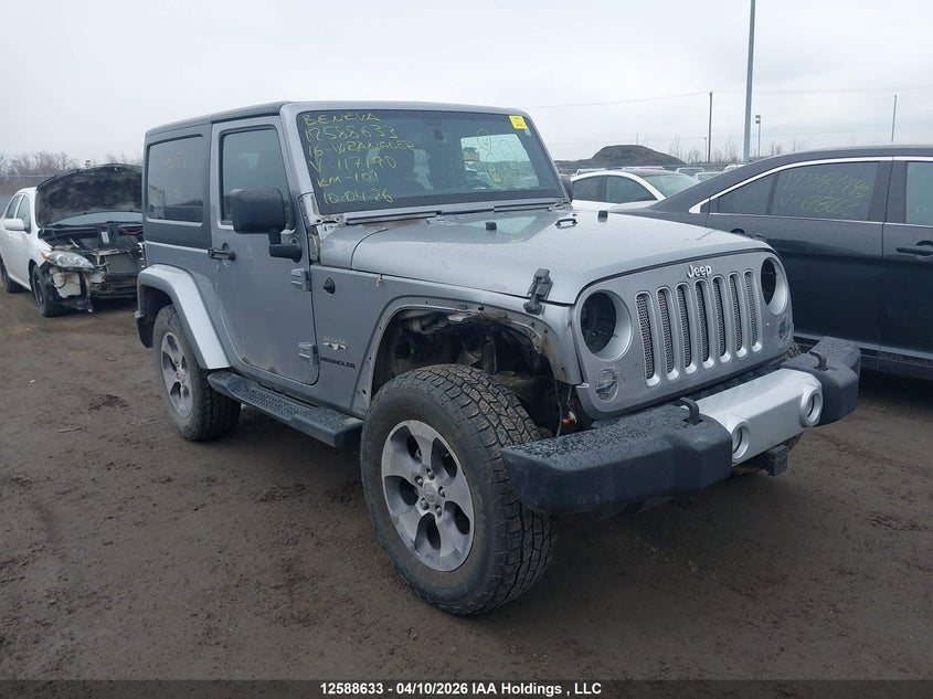 2016 Jeep Wrangler Sahara VIN: 1C4AJWBG1GL117190 Lot: 12588633