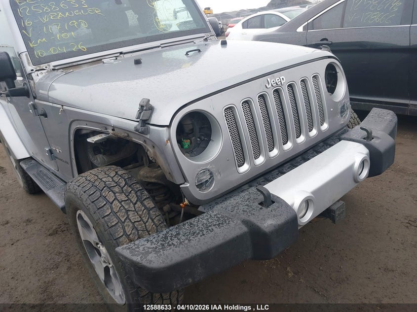 2016 Jeep Wrangler Sahara VIN: 1C4AJWBG1GL117190 Lot: 12588633