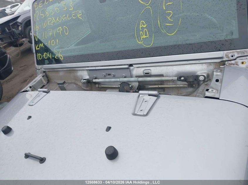 2016 Jeep Wrangler Sahara VIN: 1C4AJWBG1GL117190 Lot: 12588633