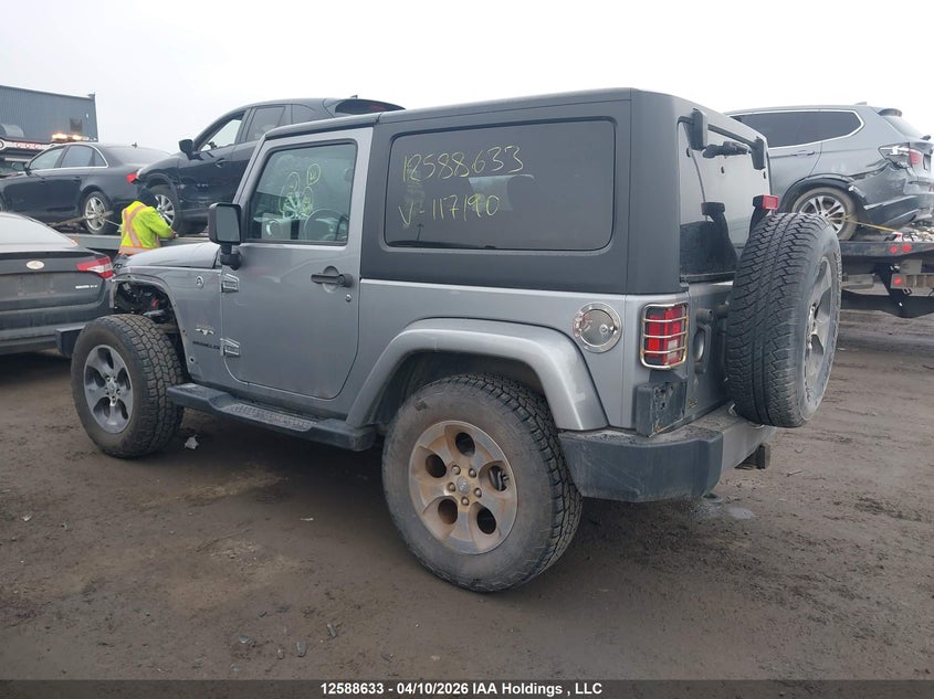 2016 Jeep Wrangler Sahara VIN: 1C4AJWBG1GL117190 Lot: 12588633