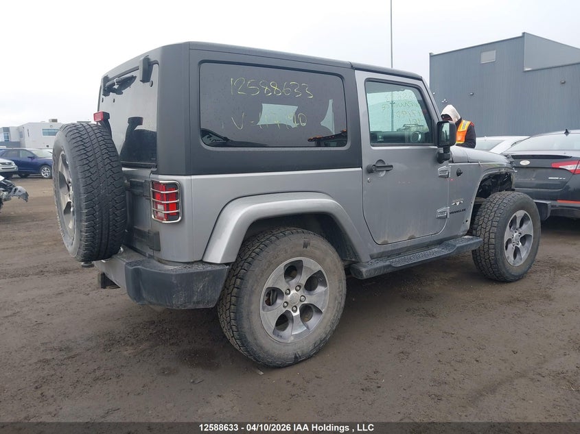 2016 Jeep Wrangler Sahara VIN: 1C4AJWBG1GL117190 Lot: 12588633