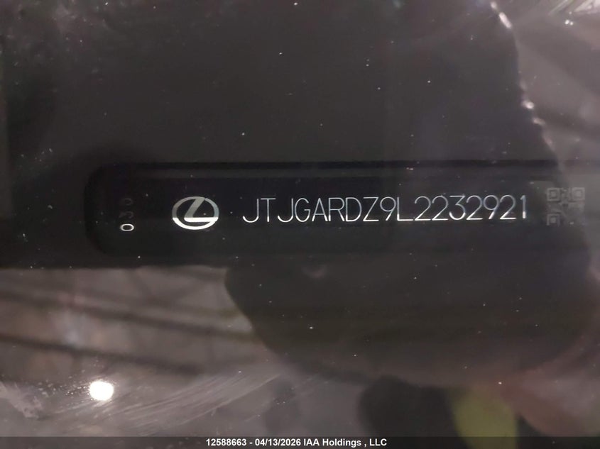 2020 Lexus Nx 300 VIN: JTJGARDZ9L2232921 Lot: 12588663