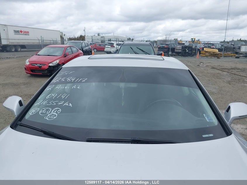 2012 Audi A7 Premium VIN: WAUWGCFC2CN091141 Lot: 12589117