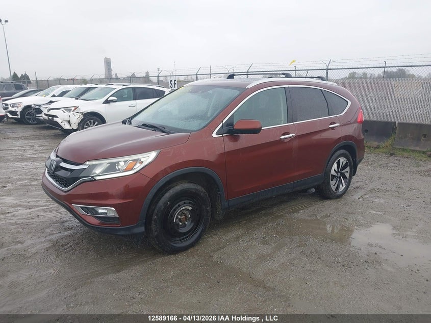 Vin: 5j6rm4h95fl802809, lot: 2985438, honda cr-v touring 20152