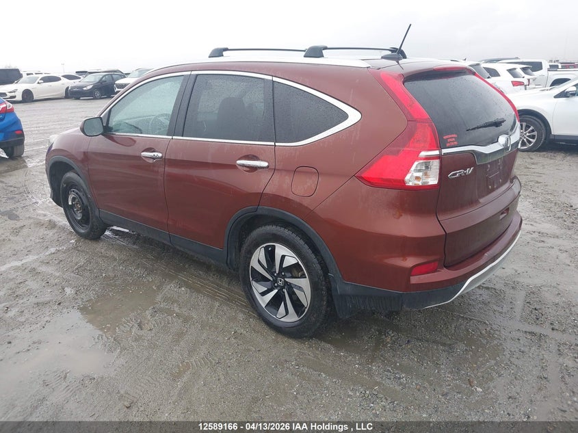 Vin: 5j6rm4h95fl802809, lot: 2985438, honda cr-v touring 20153