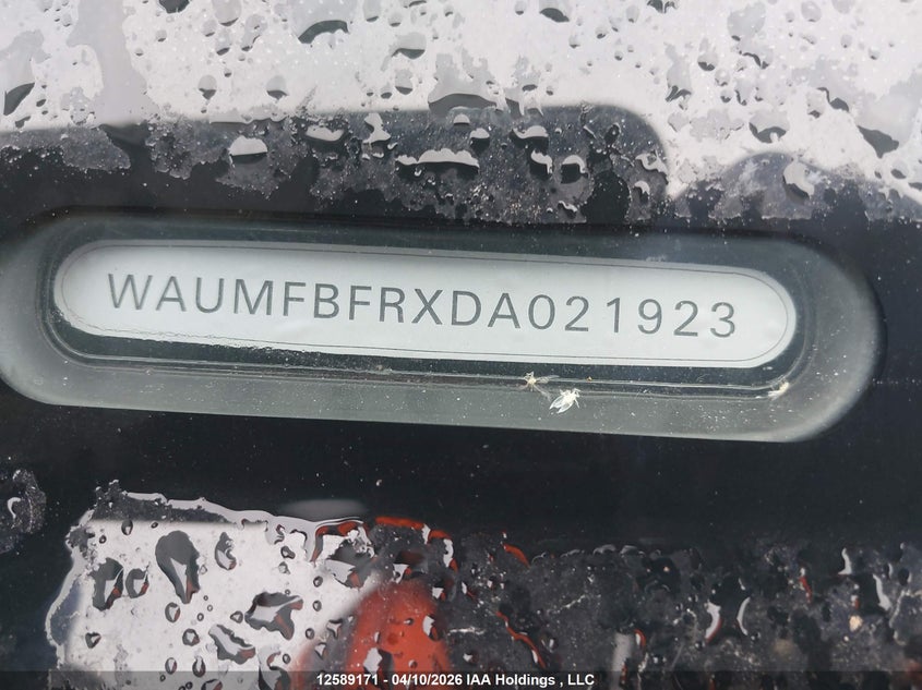 2013 Audi A5 Premium VIN: WAUMFBFRXDA021923 Lot: 12589171