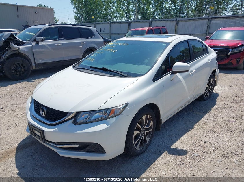 2015 HONDA CIVIC SEDAN 1.8L I-4 VVT, 143HP
