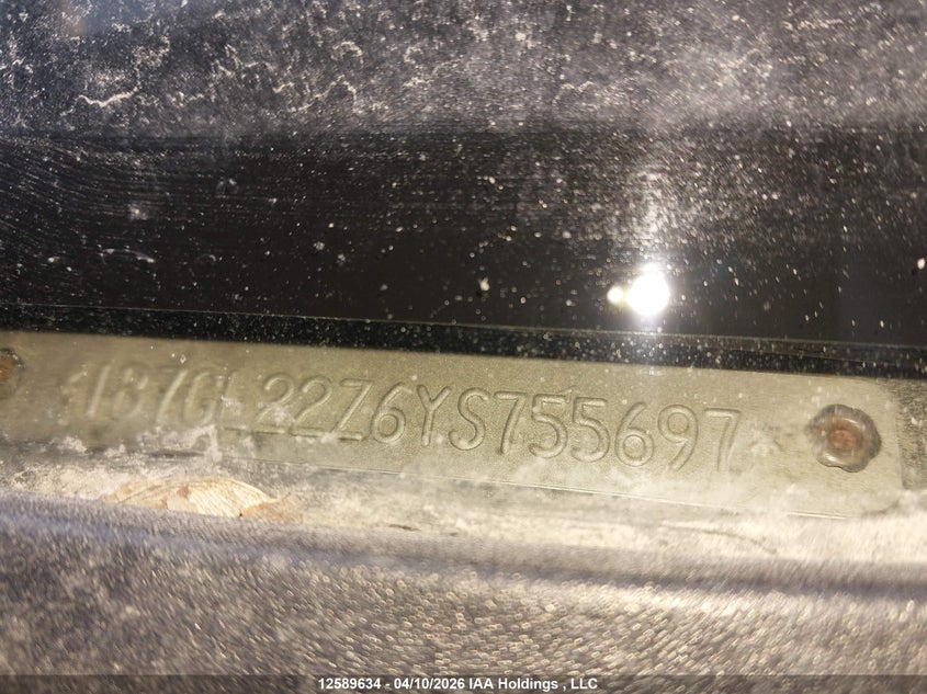 2000 Dodge Dakota VIN: 1B7GL22Z6YS755697 Lot: 12589634