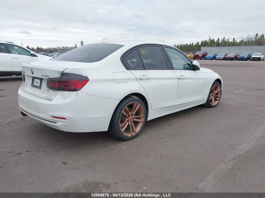 Vin: wba8d9c5xja614663, lot: 2985988, bmw 330 xi 20184