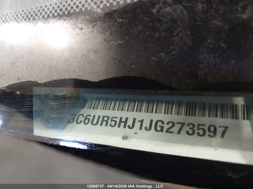 2018 Ram 2500 St VIN: 3C6UR5HJ1JG273597 Lot: 12589737
