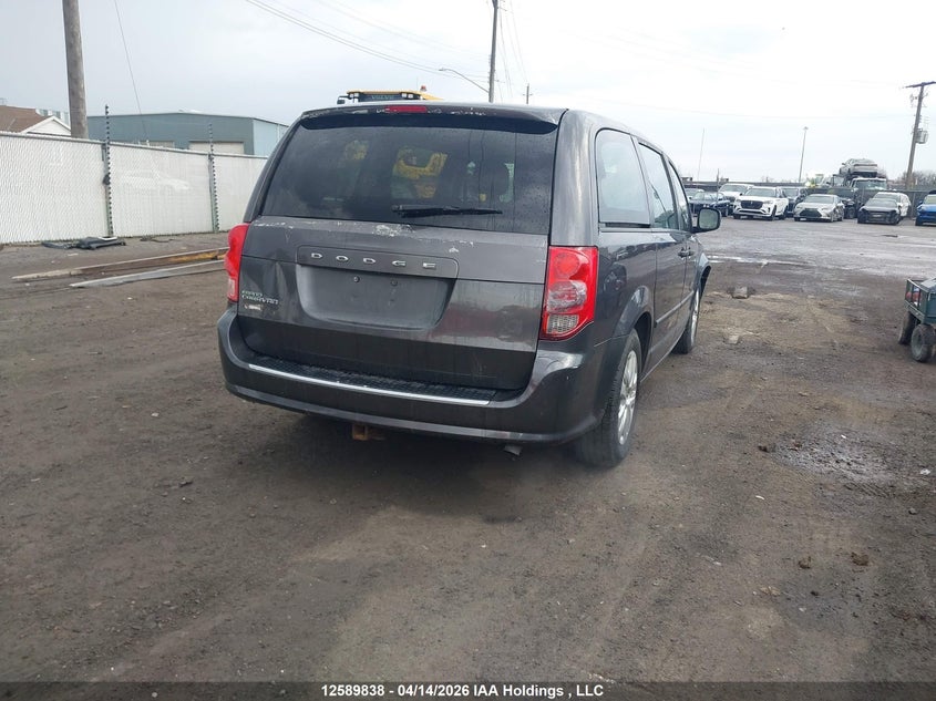 2C4RDGBG0GR387132 2016 Dodge Caravan 3.6 Se Grey