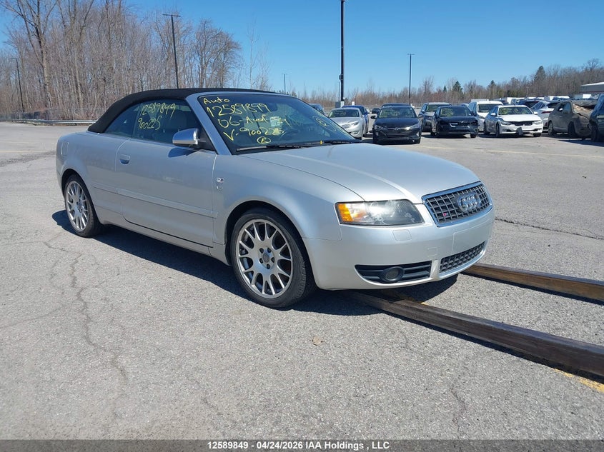 WUARL48H86K900225 2006 Audi S4 Quattro Cabriolet auction photo 1