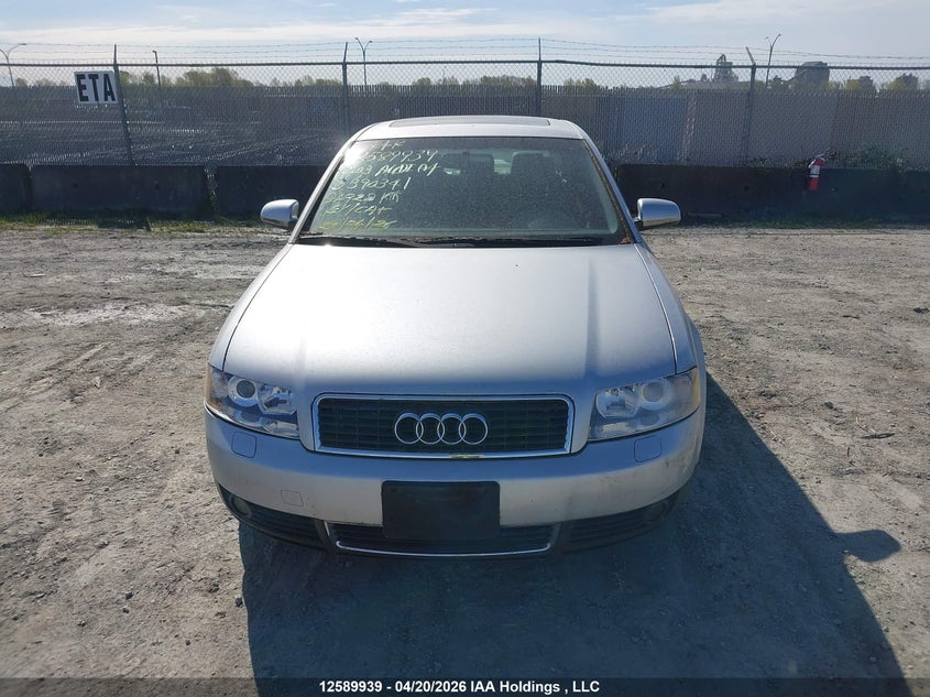 2003 Audi A4 1.8T VIN: WAUJC68E83A390341 Lot: 12589939