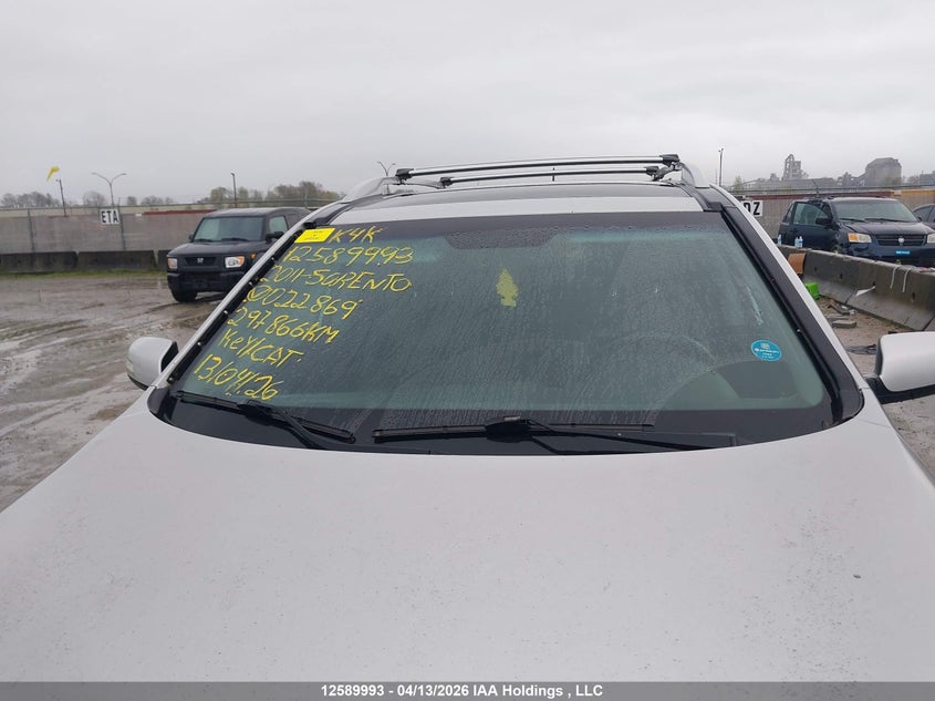 2011 Kia Sorento Ex VIN: 5XYKUDA29BG022869 Lot: 12589993