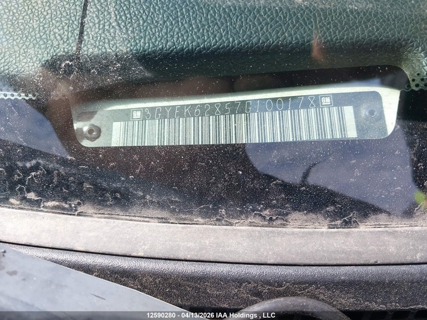 2007 Cadillac Escalade Ext VIN: 3GYEK62857G100178 Lot: 12590280