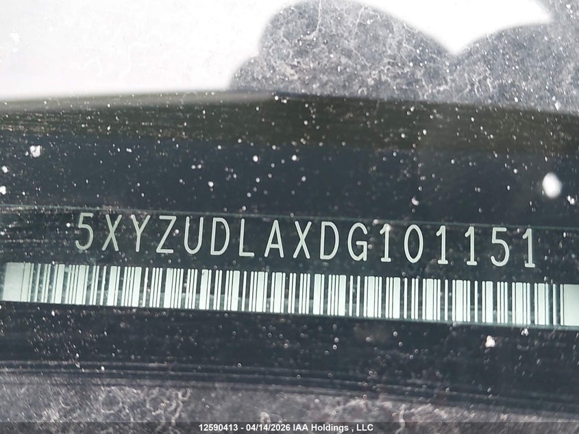 2013 Hyundai Santa Fe Sport VIN: 5XYZUDLAXDG101151 Lot: 12590413