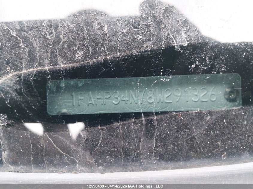 2008 Ford Focus S/Se VIN: 1FAHP34N78W291326 Lot: 12590439