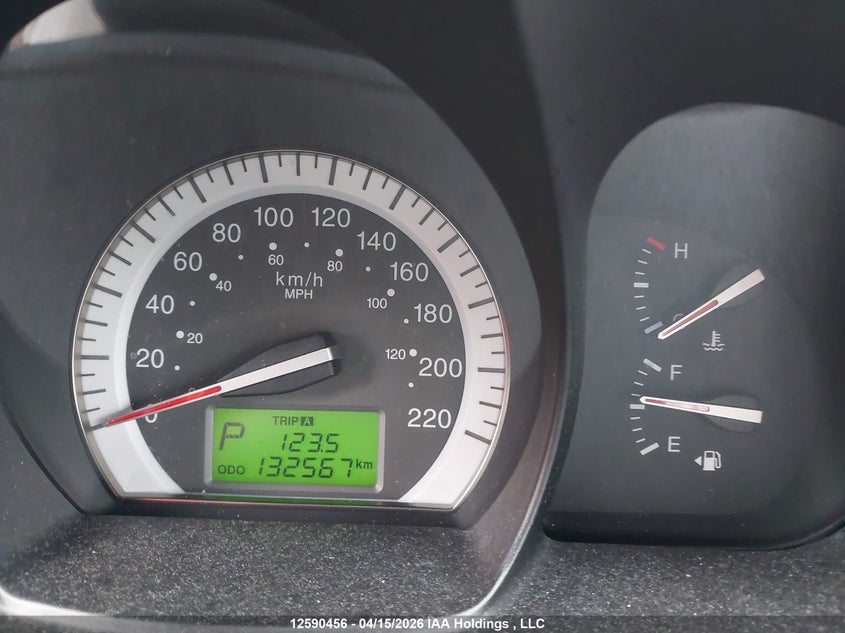 2007 Kia Spectra Ex/Lx VIN: KNAFE121675472639 Lot: 12590456
