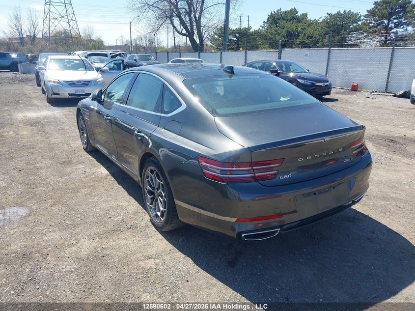 Vin: kmtgb4sc0pu180107, lot: 2986975, genesis g80 2.5t advanced awd 20233