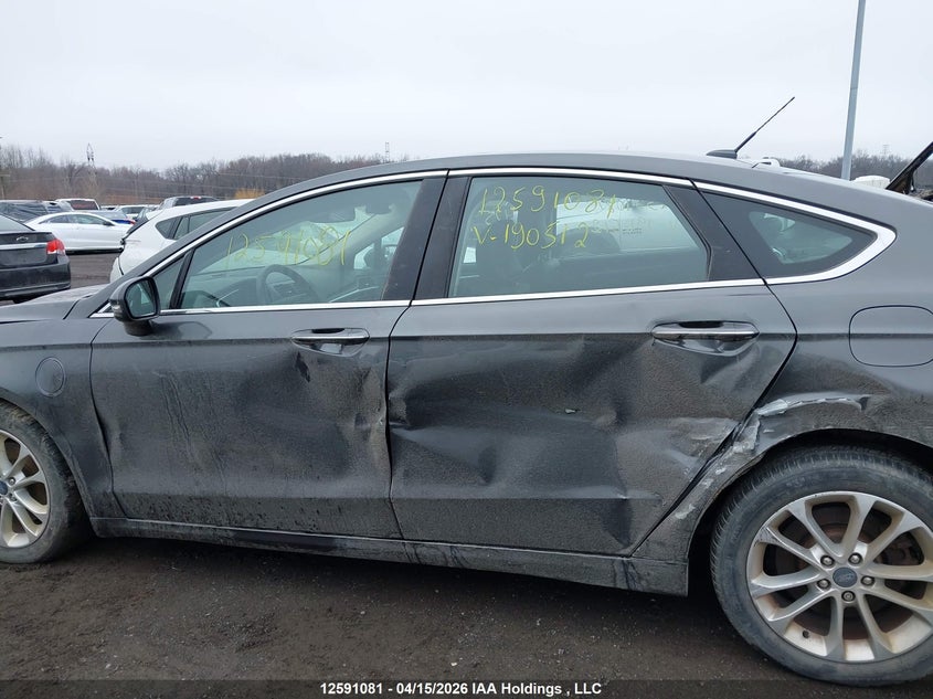 2019 Ford Fusion Titanium VIN: 3FA6P0SU0KR190512 Lot: 12591081
