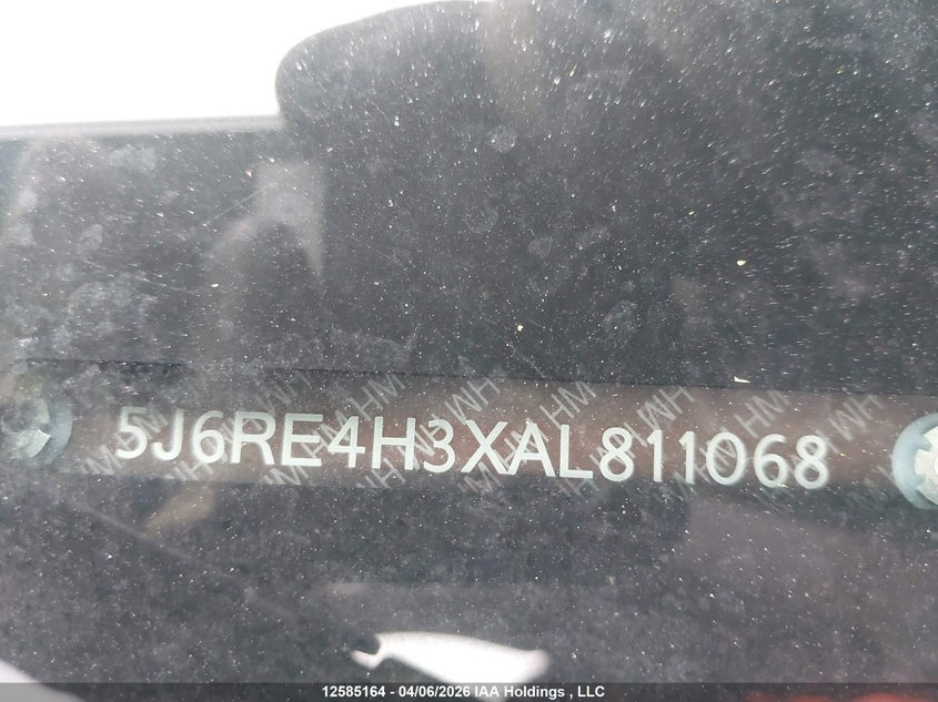 2010 Honda Cr-V Lx VIN: 5J6RE4H3XAL811068 Lot: 12585164x