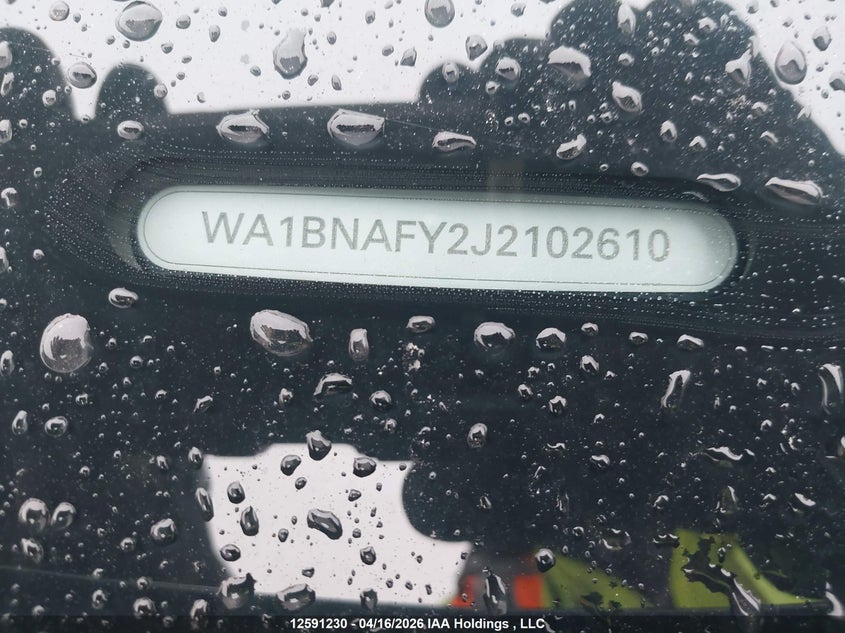 2018 Audi Q5 Premium Plus VIN: WA1BNAFY2J2102610 Lot: 12591230