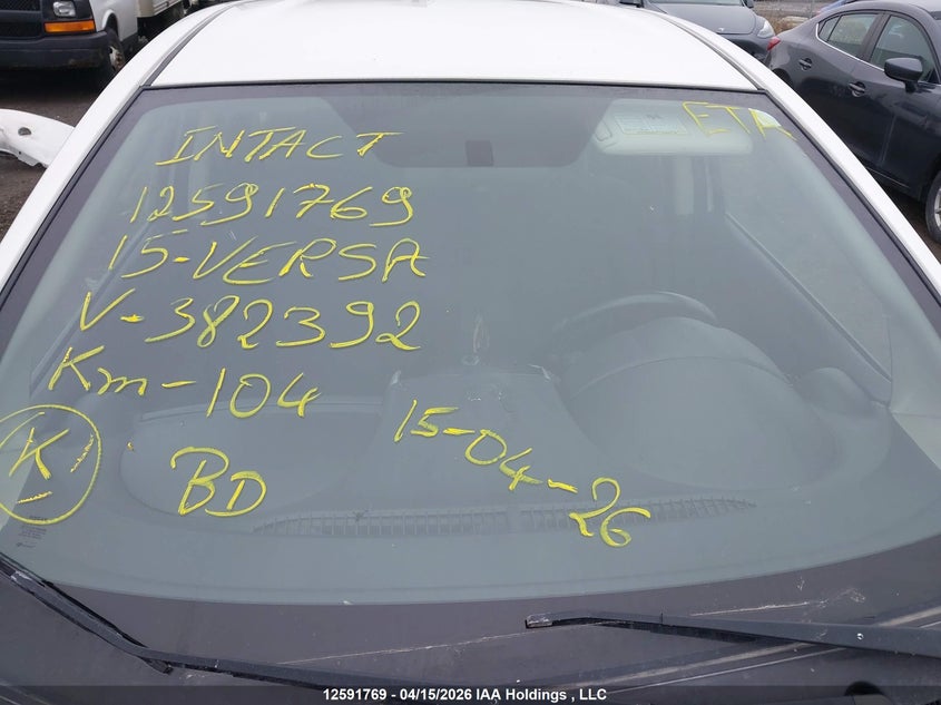 2015 Nissan Versa VIN: 3N1CE2CP8FL382392 Lot: 12591769